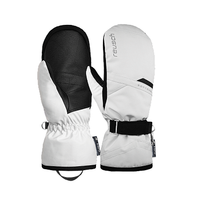 Превью Горнолыжная одежда со скидкой Варежки горнолыжные REUSCH Helena R-Tex Xt White/Black